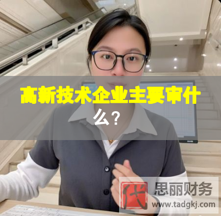 高新技術(shù)企業(yè)主要審什么？