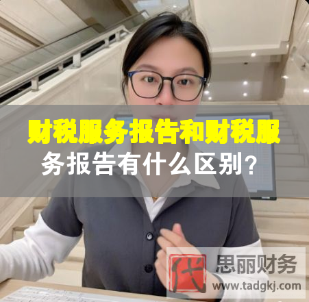 財稅服務報告和財稅服務報告有什么區(qū)別？